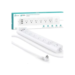 Kasa Smart Plug Power Strip HS300, Surge Protector with 6 Individually Controlled Smart Outlets and 3 USB Ports, Works with Alexa & Google Home, No Hub Required , White